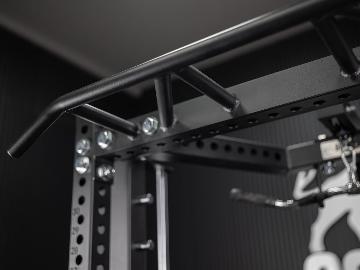All-in-One Half Rack, Smith Machine & Latzug SQMIZE® PREMIUM BISON SQ-S550RSR, Höhe 224 cm