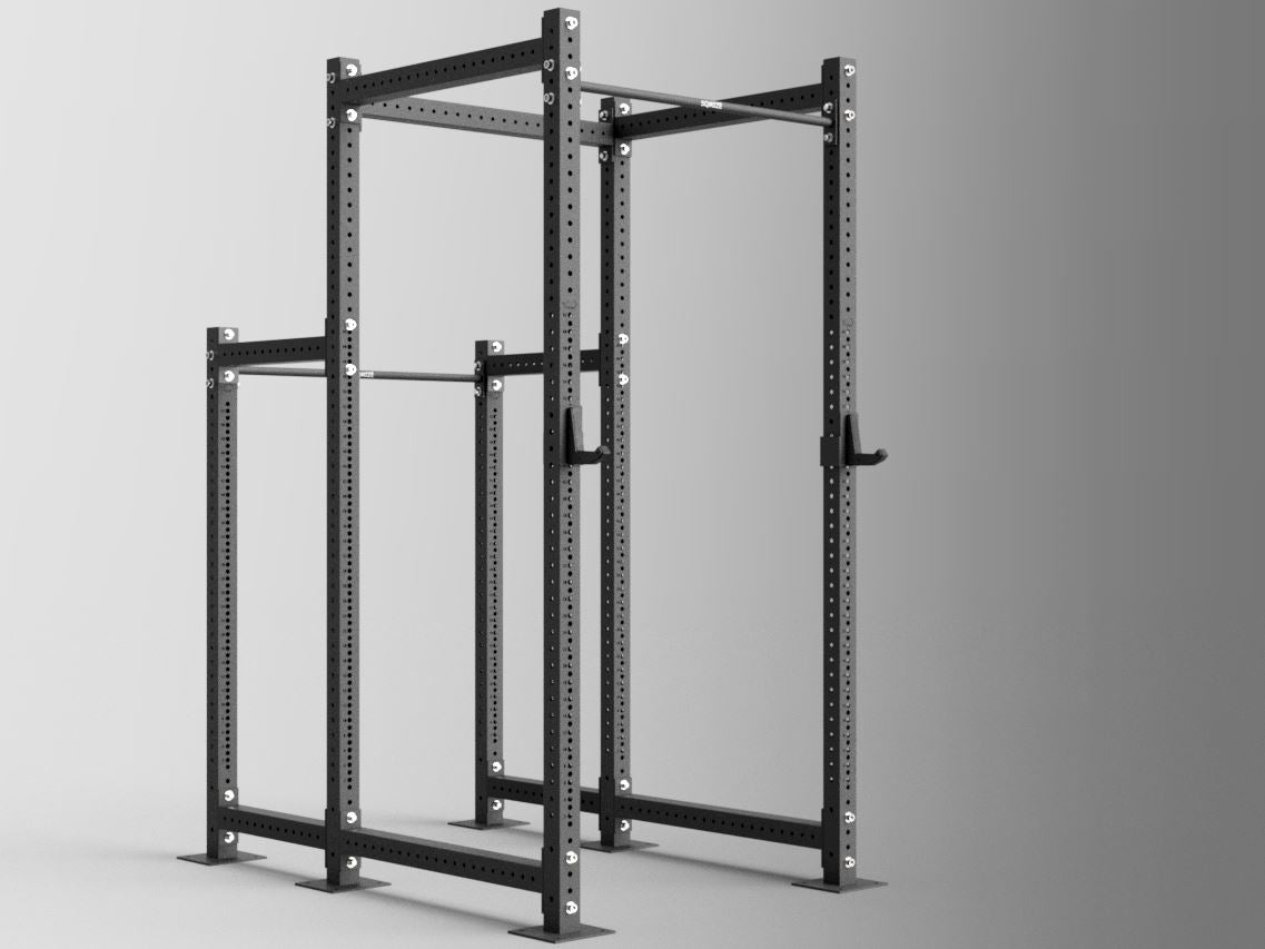 Power Rack + Half Rack Konfigurator SQMIZE® PREMIUM BISON www.simpleproducts.at 270 + 190 Ohne Ablage Sandwich J Cup