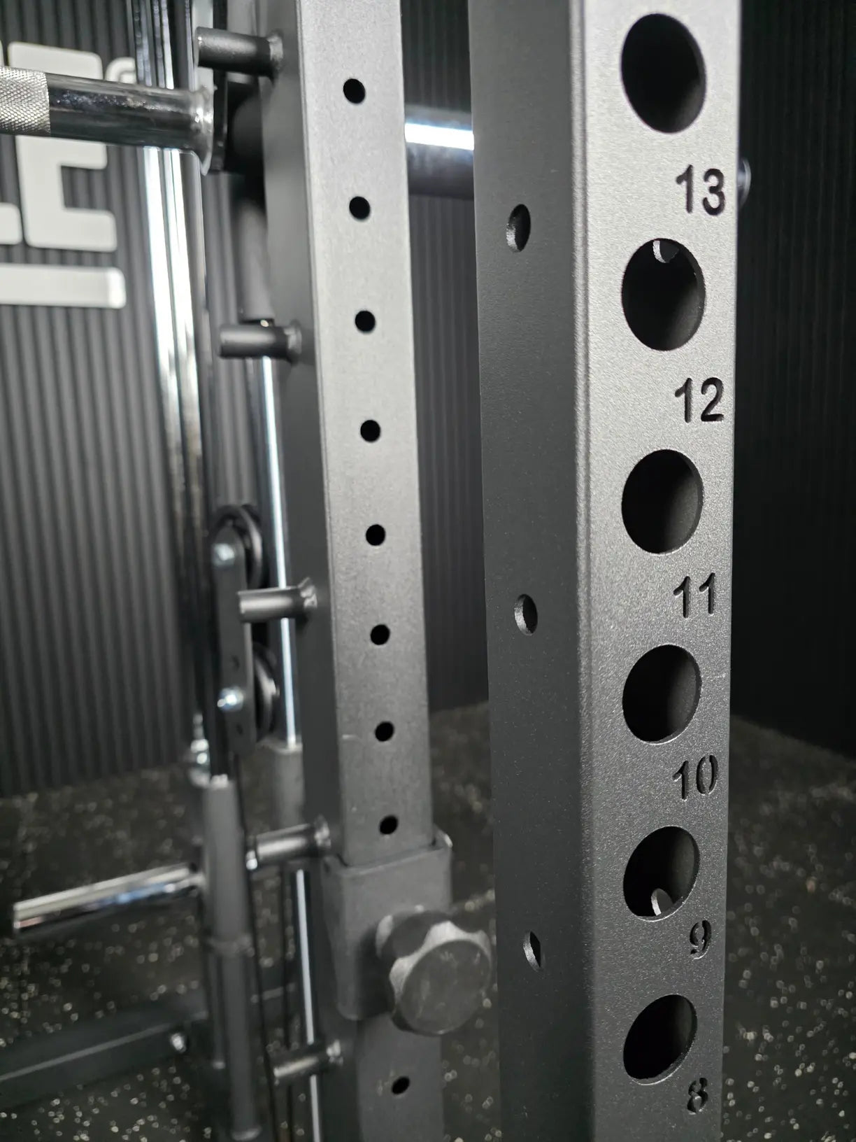 All-in-One Rack Station SQMIZE® ELITE CLUB SQ-R356, Power Rack, Linear Smith & Kabelzugstation, Höhe 210 cm
